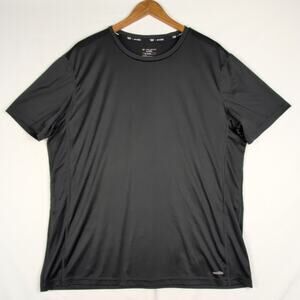 Tek Gear Men's T-Shirt Crew Tee DryTek Gym Fitness Training Black Jersey Size XL